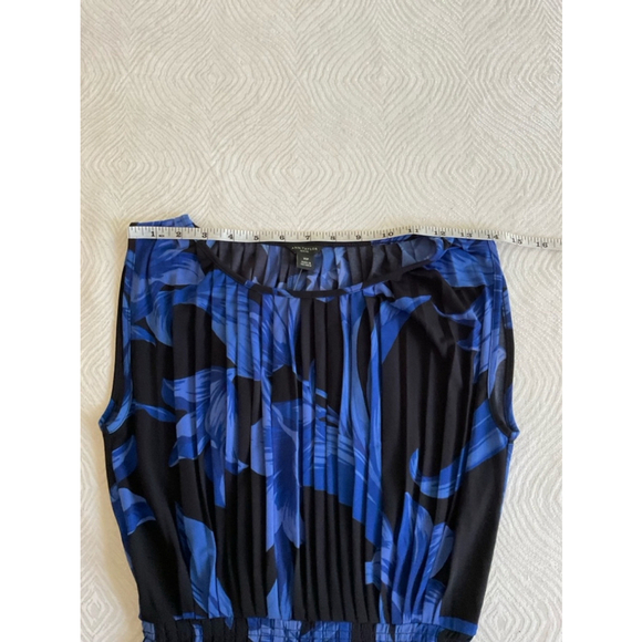 Women's Ann Taylor Blue Floral Dress XS Petite - Picture 10 of 15